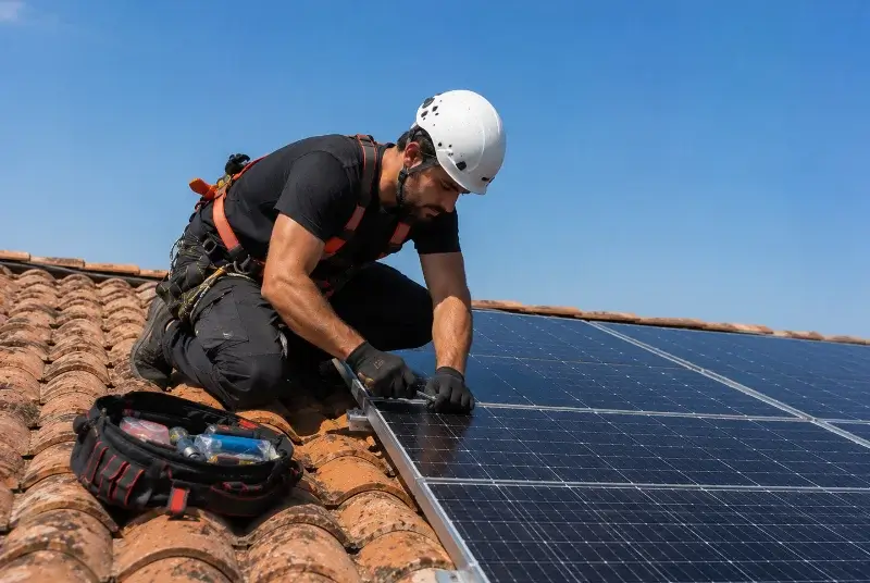Maintenance et monitoring de panneaux solaires à Saint-Coulomb