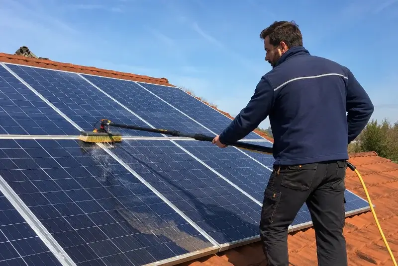 Nettoyage et entretien de panneaux solaires à Saint-Coulomb